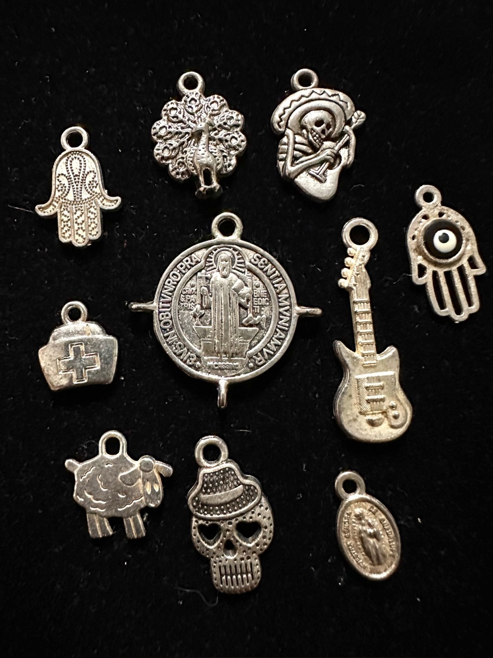 Spiritual Metal Charms lot of 10
